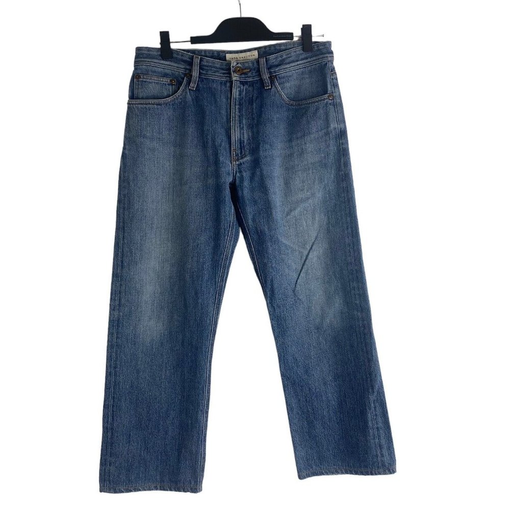 Todd Shelton Mens Blue Jeans Straight Leg Relaxed Fit Measures 33 x 26